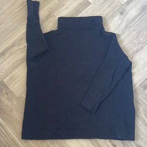 Free People Ottoman Slouchy Tunic. Black.